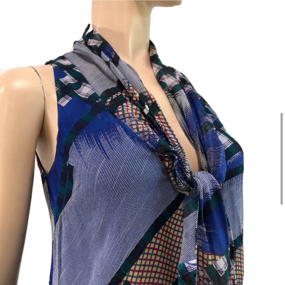 Madison Marcus Blouse Patch Print Silk - image 7